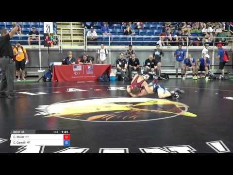 Junior FS 126 Round of 128 - Charles Maier (NY) vs. Carter Carroll (MT)