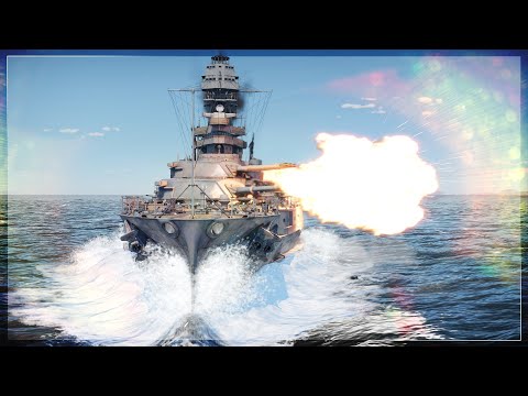 GIANT 14INCH BATTLESHIP GUNS  | USS Arizona Naval Gameplay