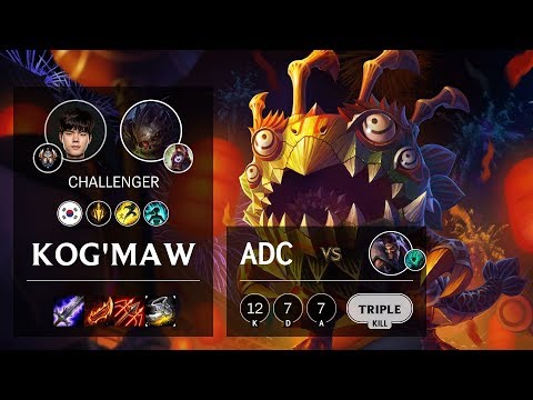 Kog'Maw ADC vs Draven - KR Challenger Patch 10.9