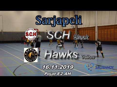 Sarjapeli E2 SCH Black vs Hawks Yellow 16.11.2019