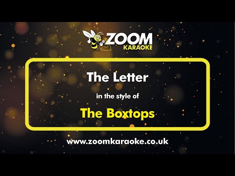The Boxtops - The Letter (Karaoke Version) with Lyrics On Screen