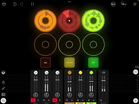 Loopy Pro - One Input, Three Effect Chains and Colors