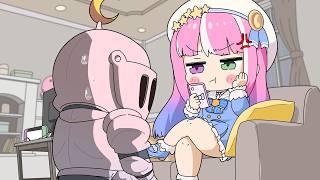 【手描き】ルーナイトが歯向かってくるので謝罪を要求するルーナ姫【姫森ルーナ/ホロライブ切り抜き漫画】