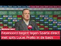 Feyenoord-trainer Dick Advocaat start met Pratto in derby: 'Als ik wacht is het seizoen afgelopen'