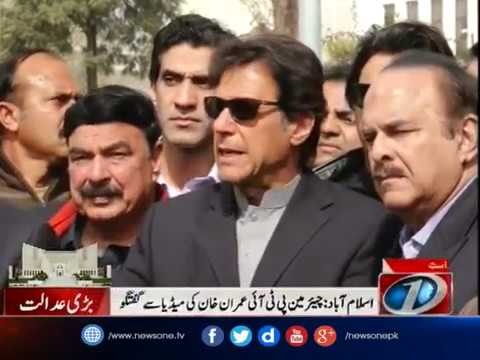 Imran Khan talks to media over Panama Leaks Case