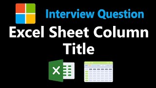 Excel Sheet Column Title - Leetcode 168 - Python