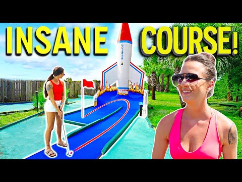 The BEST Old School Mini Golf Course Ever! - Epic Course!