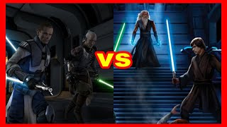 Star Wars Versus Series: Starkiller (Clone) & Rahm Kota Vs. Joruus C'baoth & Luuke Skywalker