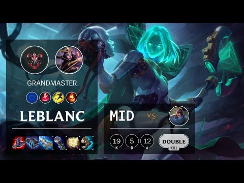 LeBlanc Mid vs Yasuo - EUW Grandmaster Patch 10.19