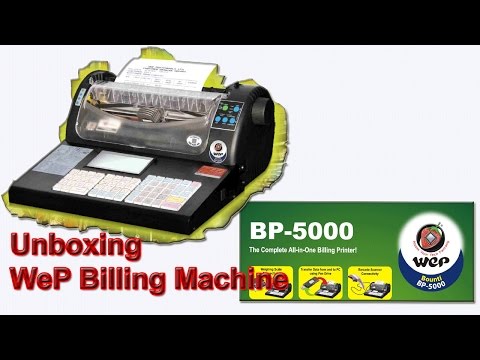 Wep bp 5000 billing machine