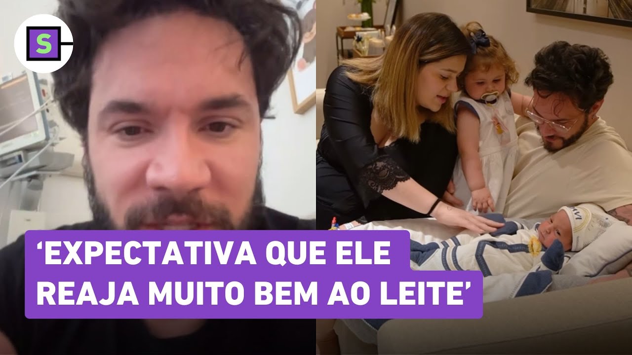 Eliezer diz que filho Ravi ganhou peso: 'Vamos reintroduzir o leite'; bebê segue internado