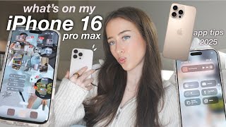 What’s on my iPhone 16 Pro Max 2025 | productivity apps, widgets, aesthetic customization
