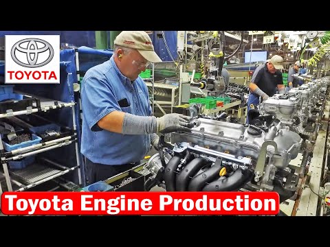 , title : 'Toyota Engine Production, Toyota Hybrid engine assembly'