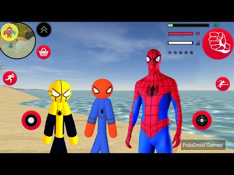 EPIC Amazing Spider-StickMan Rope Hero Vs Mafia Spider-StickMan Rope Hero - Android Gameplay