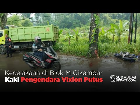 Video: Kecelakaan di Blok M Cikembar, Kaki Pengendara Vixion Putus