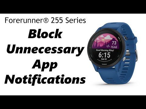 How To Block Unnecessary App Notifications On Garmin Forerunner 255 (Instagram, WhatsApp, etc.)