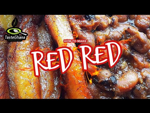 SIMPLE AND EASY RED RED RECIPE | BEANS STEW GHANA RECIPE