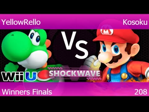 SW 208 - FX | YellowRello (Yoshi) vs eLH | Kosoku (Mario) Winners Finals - Smash 4