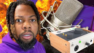 Recording Rap Vocals using Universal Audio Volt and Neumann TLM 103