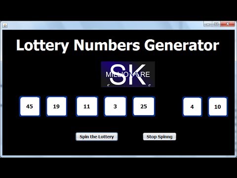 Java Lottery Number Tutorial With Timer Class