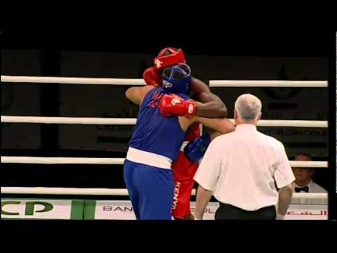 Super Heavy (+91kg) SF - Okoth (KEN) vs Arjaoui (MAR) - 2012 African Olympic Qualifying Event