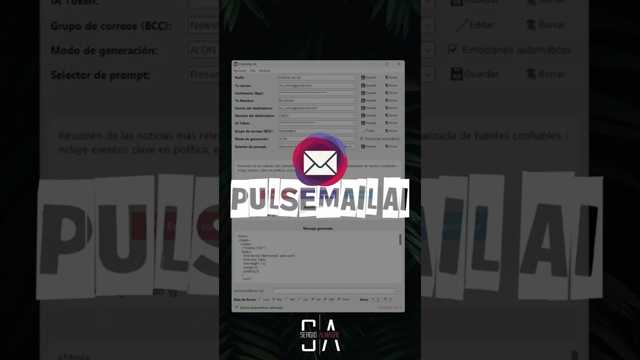 🚀 PulseMail AI: La app que escribe tus emails diarios (mejor que tú 😉) #ai #marketing