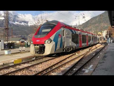 Leman Express en gare de st Gervais les bains