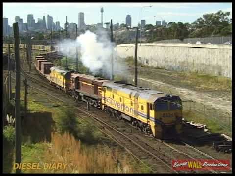 Australian Alco diesel locomotives 442s1, 4514 & 442s2 - Rozelle to Exeter - August 2001