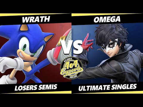 4o4 Smash Night 36 Losers Semis - Wrath (Sonic) Vs. omega (Joker) SSBU Ultimate Tournament
