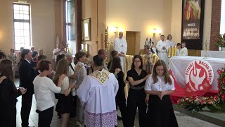 Sakrament Bierzmowania 2023 w parafii Świętego Krzyża w Płocku