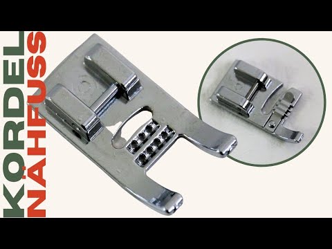 Nähen mit den Kordel-Nähfuß