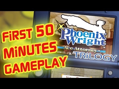 3DS - Phoenix Wright: Ace Attorney Trilogy - First 50 Minutes - YouTube