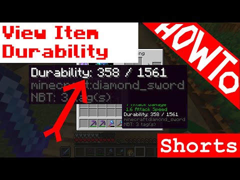 Eyecraftmc - Minecraft: How to See the Durability of an Item - Tutorial (Works in 1.17)