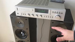 JAMO S 506 speakers AKAI AA-R31L Amplifier test with Commodore 64 music