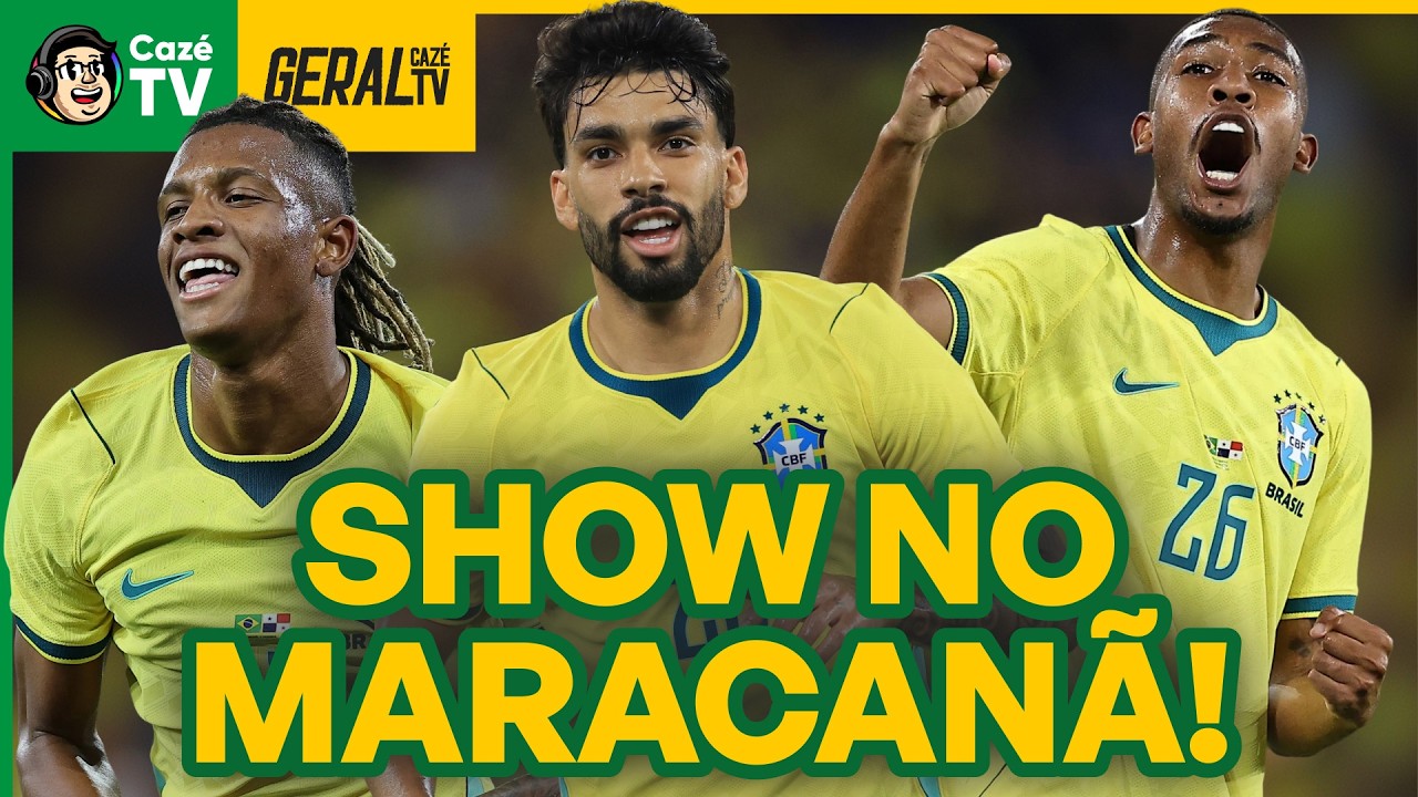 BRASIL GOLEIA O PANAMÁ NO MARACANÃ! DANILO, PAQUETÁ, RAYAN E IGOR THIAGO BRILHAM! | GERAL CAZÉTV