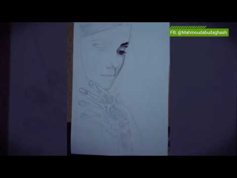 رسم فتاة هنديه