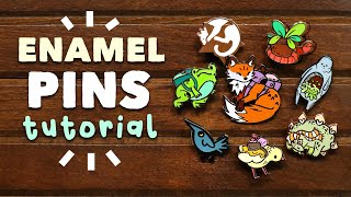 How to Make Enamel Pins! // designing, ordering, & tricks for good results // #gs-jj #custompins.ca