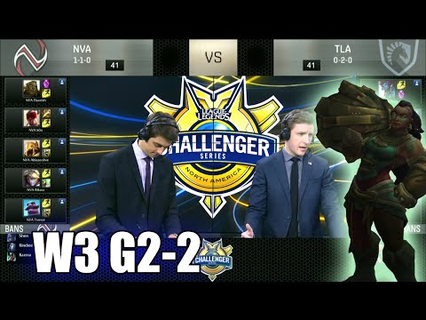 Nova eSports vs Team Liquid Academy (w/ Piglet) | Game 2 S6 NACS Summer 2016 Week 3 | NVA vs TLA G2