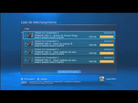 Tekken Tag Tournament 2 - All DLC - Playsation Store EU ( Erreur de Sony du 5 / 09 / 2012 )