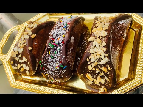 Chocolate cake tacos | no oven_no mould | recipe by cooking secrets Pakistan