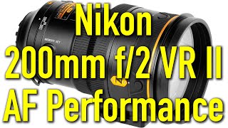 Video thumbnail for Nikon 200mm f2 VR II Autofocus Performance on D3500 4K 60p by Ken Rockwell