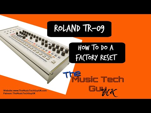 Roland TR-09 - How to do a factory reset - 2019-11-04