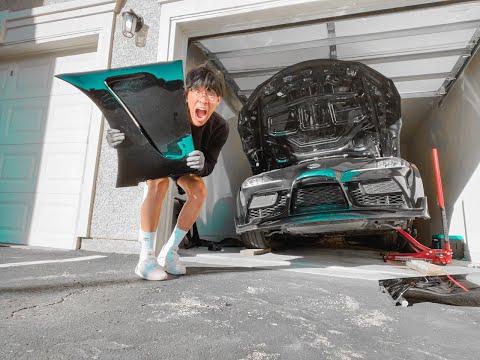 Installing SayberDesign Fenders on my MK5 SUPRA!!