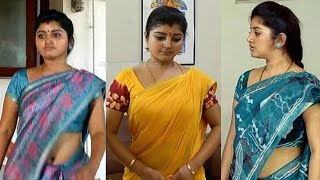 Mahalakshmi tamil tv serial actress hot saree pics
