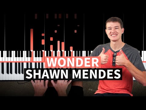 Wonder - Shawn Mendes - EASY PIANO TUTORIAL