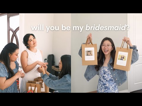 Intentional Bridesmaid Proposal Boxes + Reactions 😆 Wedding Diaries Vlog