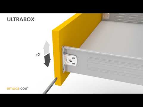 Tiroir en kit - côtés acier 150 mm - gris - 450 mm - par 10 - Ultrabox - Reconditionné