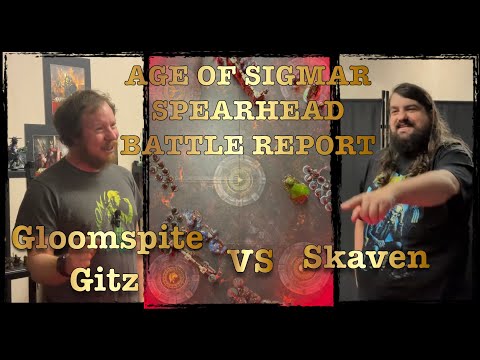 Age of Sigmar Spearhead Gloomspite Gitz vs Skaven Battle Report