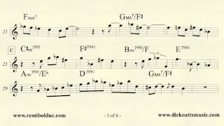 Remi Bolduc transcription : Dick Oatts solo on Creature Feature