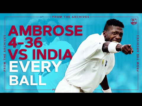 ???? Curtly Ambrose vs Sachin Tendulkar | ⏪ West Indies vs India 1997 | ???? 4 Wicket Spell EVERY Ball